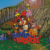 Banjo Kazooie Game Diamond Painting