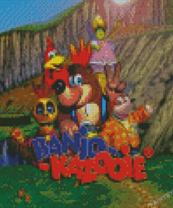 Banjo Kazooie Game Diamond Painting