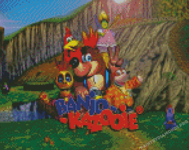 Banjo Kazooie Game Diamond Painting