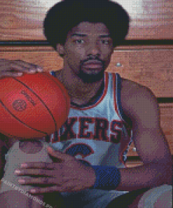 Basketball Player Dr J Diamond Painting