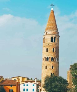 Bell Tower In Caorle Diamond Painting