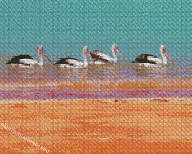 Birds On Beach Diamond Painting