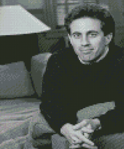 Black And White Jerry Seinfeld Diamond Painting