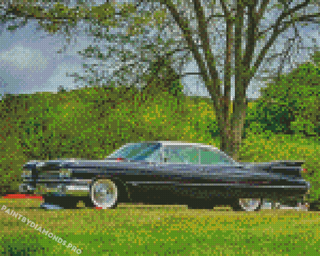 Black Cadillac 1959 Diamond Painting