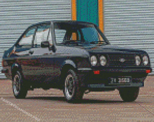 Black Ford Escort Rs 2000 Diamond Painting