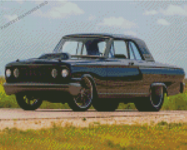 Black Ford Fairlane Diamond Painting