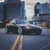 Black Honda S2000 With City View Diamond Painting