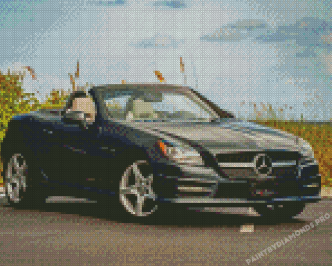 Black Mercedes Slk Diamond Painting