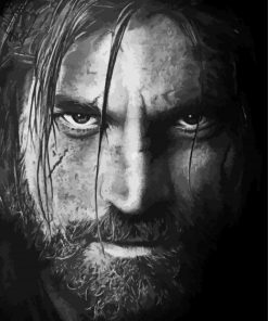 Black And White Jaime Lannister Diamond Painting