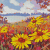 Black Eyed Susan Art Diamond Painting