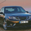 Black Saab Car Diamond Painting