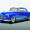 Blue 1953 Buick Car Diamond Painting