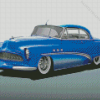 Blue 1953 Buick Car Diamond Painting