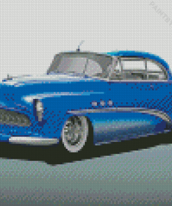 Blue 1953 Buick Car Diamond Painting