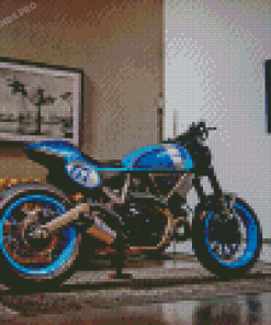 Blue Ducati Diamond Painting