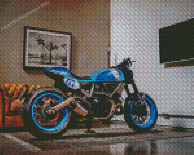 Blue Ducati Diamond Painting