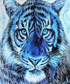 Blue Tiger Animal Diamond Painting