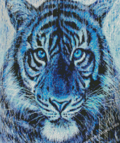 Blue Tiger Animal Diamond Painting