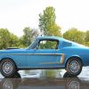 Blue Classic Ford Mustang Diamond Painting