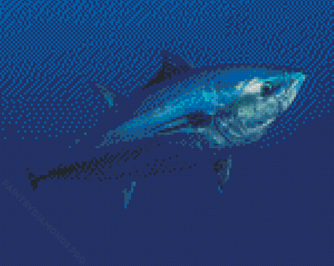 Blue Fish Tuna Underwater Diamond Painting