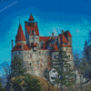 Bran Castle Landscape Diamond Painting