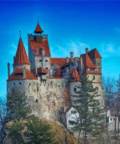 Bran Castle Landscape Diamond Painting