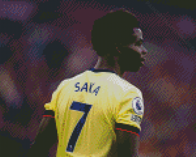 Bukayo Saka Football Player Diamond Painting