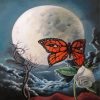 Butterfly And Moon Diamond Painting