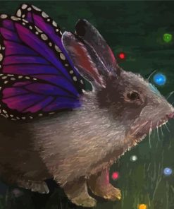 Butterfly Bunny Art Diamond Painting