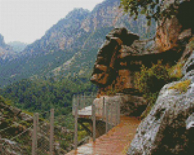 Caminito Del Rey Road Diamond Painting