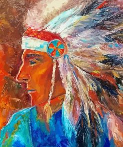 Canadian Indigenous Man Art Diamond Painting