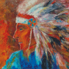 Canadian Indigenous Man Art Diamond Painting