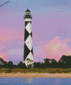 Cape Lookout Lighthouse Diamond Paintings