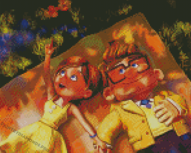 Carl And Ellie Animation Diamond Painting