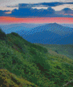 Carpathian Mountains Range Diamond Painting