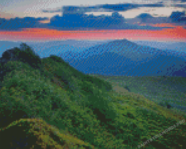 Carpathian Mountains Range Diamond Painting