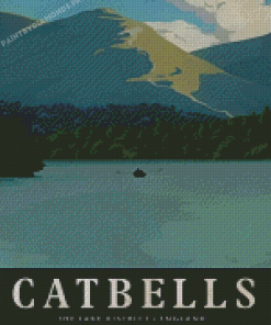 Catbells The Lake District England Poster Diamond Painting