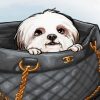 Chanel Dog In Bag Diamond Painting