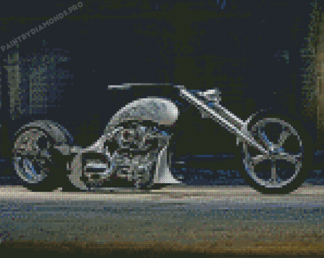 Chopper Motorcycle Diamond Painting