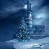 Christmas Lighthouse At Night Diamond Painting