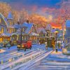 Christmas Small Town Diamond Painting