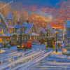 Christmas Small Town Diamond Painting