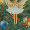 Cicely Mary Barker The Christmas Tree Fairy Diamond Painting