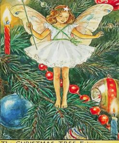 Cicely Mary Barker The Christmas Tree Fairy Diamond Painting