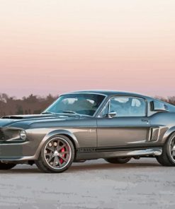 Classic Grey Shelby Mustang Diamond Painting