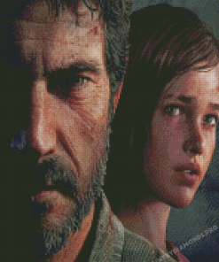 Close Up Joel And Ellie Diamond Painting