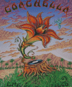 Coachella Valley Festival Poster Diamond Painting