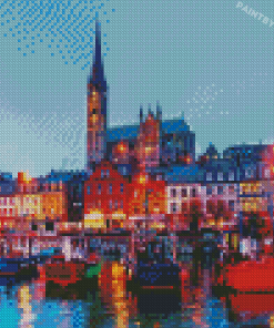 Cobh Ireland At Night Diamond Painting