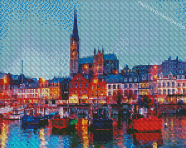 Cobh Ireland At Night Diamond Painting