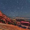 Colorado Red Rocks Park And Amphitheatre Starry Night Diamond Painting